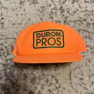 Vintage 80s Duron Paint Snapback Hat Made In USA Retro Neon Cap